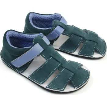 Dívčí obuv Ef Barefoot sandálky Tyrkys EUR 27