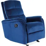 Casarredo Čalouněné křeslo rozkládací JOHAN VELVET granátově modrá