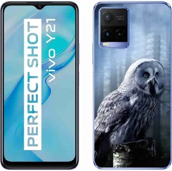 Pouzdro na mobilní telefon Gelový kryt mmCase na Vivo Y21/Y21s/Y33s - sova