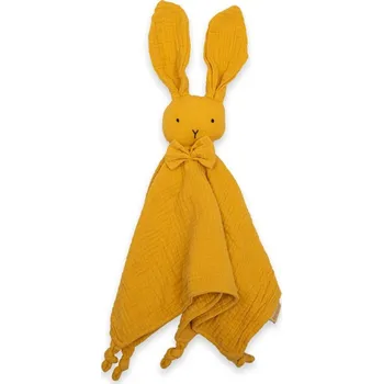 usínáček Mušelínový usínáček New Baby Rabbit mustard