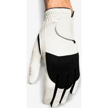 Golfové rukavice INESIS Pánská golfová rukavice Resistance 100 pro praváky S BÍLÁ|ČERNÁ