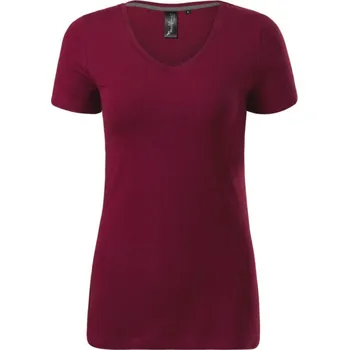 pracovní tričko MALFINI PREMIUM Tričko Action V-neck, dámské, krátký rukáv MAL-7018617 2XL Garnet