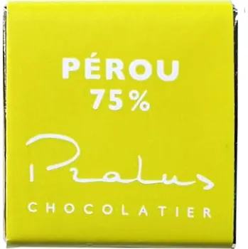 Cukrovinka Francois Pralus miničokoládka Peru 75% 5g