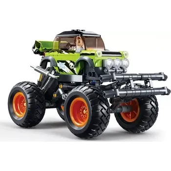 Stavebnice Sluban Sluban Power Bricks M38-B1158 Natahovací auto Bigfoot Green BKI