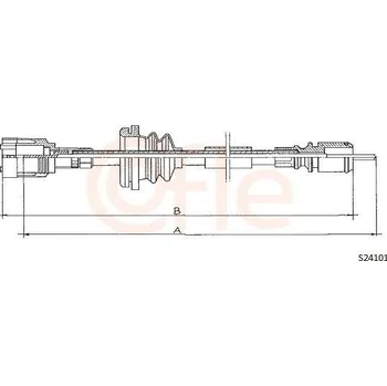 Náhon tachometru Hřídel tachometru COFLE S24101