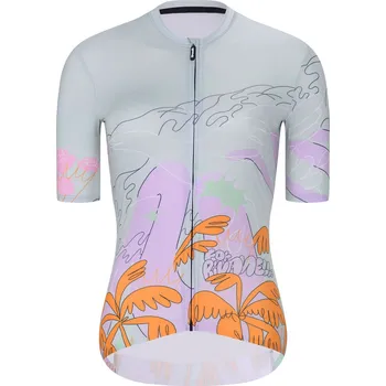 cyklistický dres RIVANELLE Cyklistický dres s krátkým rukávem - SPIRIT - šedá/vícebarevná