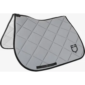 EQUESTRO Dečka podsedlová GP logo Equestro, skoková, grey/black FULL