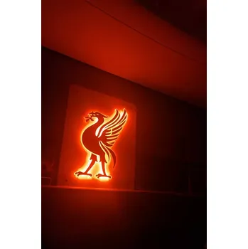 Znak automobilu LED podsvícená tabule RGB do kabiny s logem Liverpool