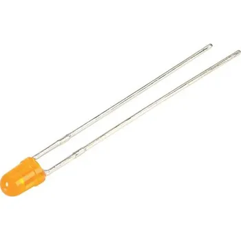 Polovodič Kingbright LED s vývody oranžová kulatý 3 mm 20 mcd 40 ° 30 mA 2 V