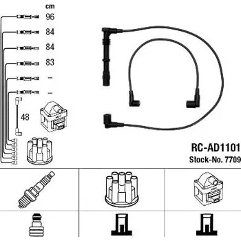 Zapalovací kabel Sada kabelů pro zapalování NGK RC-AD1101