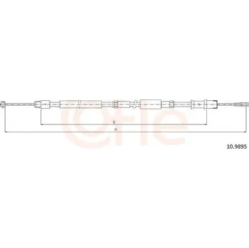 Auto-moto Tažné lanko, parkovací brzda COFLE CFE10.9895