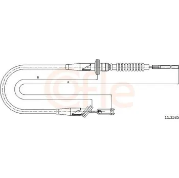 Auto-moto Tažné lanko, ovládání spojky COFLE 11.2535