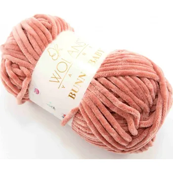 Příze Bunny Baby - vintage cihlově hnědá 100 - 54