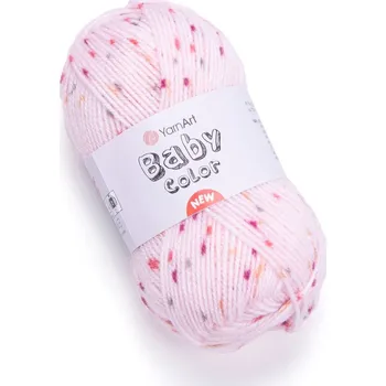 Příze Yarn Art příze Baby Color 218 růžová s vínovou, červenou, žlutou