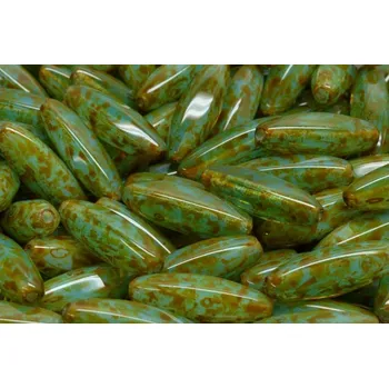 Dětské navlékací korálky Korálky oliva č.1951 (19x7mm)