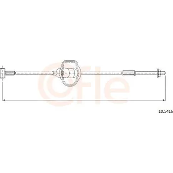 Auto-moto Tažné lanko, parkovací brzda COFLE 10.5416