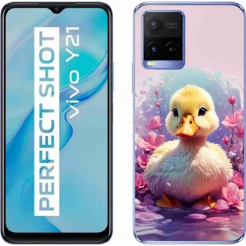 Pouzdro na mobilní telefon Gelový kryt mmCase na Vivo Y21/Y21s/Y33s - kachnička