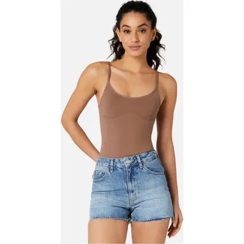 Dámské tričko Miso Seamless Bodysuit Womens Tan 12 (M)