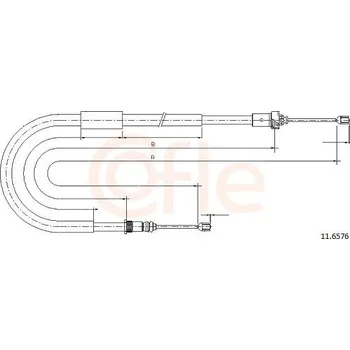 Autodíl Tažné lanko, parkovací brzda COFLE CFE11.6576