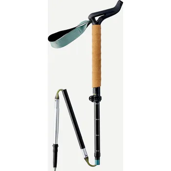 Trekingová hůl FORCLAZ 1 turistická ergonomická ultra skladná hůl MT 900 ZELENÁ|ČERNÁ