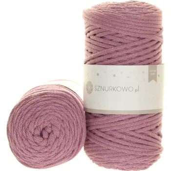 Příze Sznurkowo Bavlněná šňůra 3mm růžovofialová