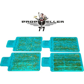 Airbrush Stencils 'Wood TEXTURE' Set No. 6 (4 pcs)