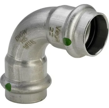 Stavebniny Viega SANPRESS INOX 2316 oblouk 90°, 15mm, lisovací, voda, nerez ocel