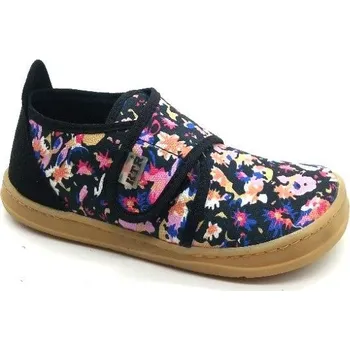 Dívčí polobotky KTR BAREFOOT PLÁTĚNKY ADAM 04/T/BF/PA KVĚTY (30)