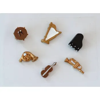 Hudební nástroj pro děti Malované hudební nástroje se samolepkou