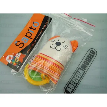 Chrastítko s kousátkem pro kojence tygřík