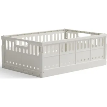 Úložný box Skládací přepravka / maxi box Made Crate - Milk