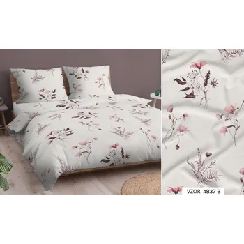 Povlečení Povlak na polštář LUX bavlna-satén 40x40 vzor 4837B