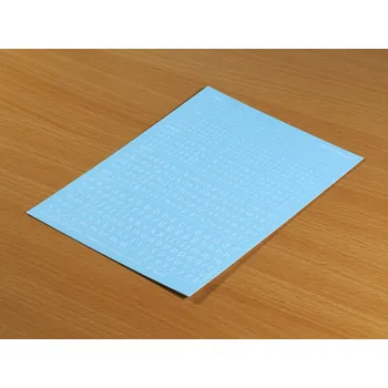 Plastikový model Matho Models Decal Letters (lowercase) - white, 1-3mm