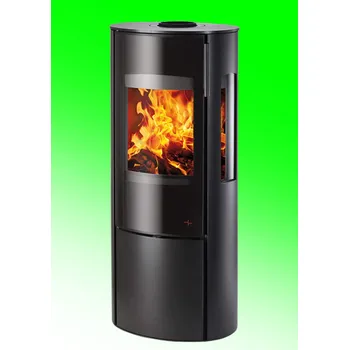 Krbová kamna HAAS+SOHN FENIX černá - plynotěsná krbová kamna s třístranným prosklením