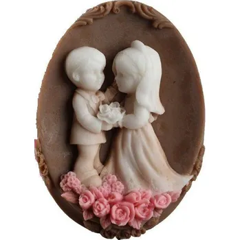 Silikonová forma - mýdlo Svatba 98 x 73 x 33 mm