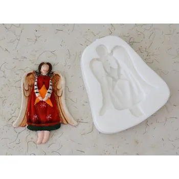 Silikonová forma - Anděl - Reliéf 83 x 105 x 12 mm