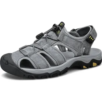 Dámské sandále Outdoorové pánské sandály MIX125 Barva: Šedá, Velikost: 45