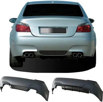 Nárazník JOM zadní nárazník ve sport. designu pro BMW řada 5 E60 r.v. 2003-2010, s výřezy pro park. senzory a koncovky na obou stranách