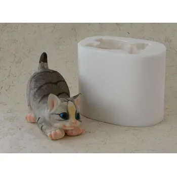 Silikonová forma - Velká kočka ležící 75 x 145 x 123 mm