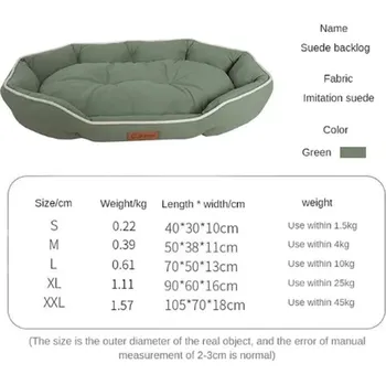 Pelíšek pro psa Komfortní a velmi odolný pelíšek pro psy s vyvýšeným okrajem Barva: Zelená, Velikost: L (70x50x15 cm)