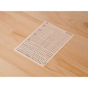 Plastikový model Matho Models Decal Letters (UPPERCASE) - black, 1-3mm