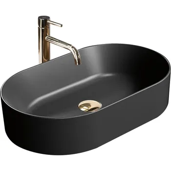 Rea Umyvadlo na desku Nadia - černá - 61x38,5 cm