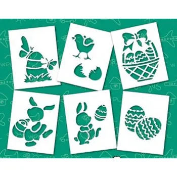 Dětské zboží Sada 6 ks šablon - Velikonoce II
