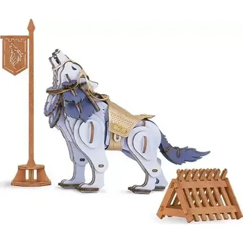 ostatní stavebnice RoboTime 3D dřevěná skládačka Vlk bojovník
