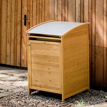 Popelnice HTI Dřevěný přístřešek na popelnice HABAU 240 l