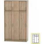 Kondela Skříň, dub sonoma, BETTY 4 BE04-010-00