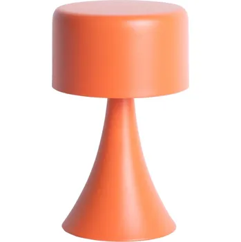 Lampička Present time Oranžová kovová stolní LED lampa Reno