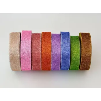 Stuha Stuha brokát š. 2,5 cm, délka 22 m HNĚDÁ