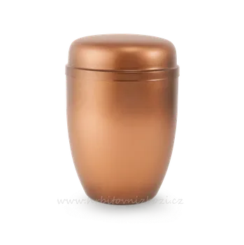 Smuteční dekorace Urna ocelová měděné barvy 5340RK