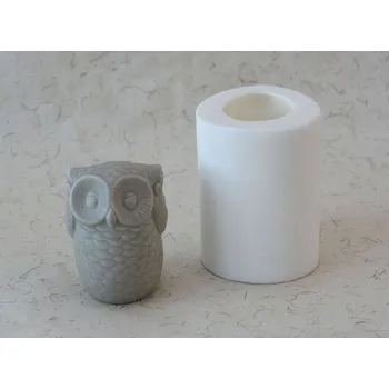 Forma na odlévání Silikonová forma - Sova NESLYŠÍM 65 x 67 x 90 mm